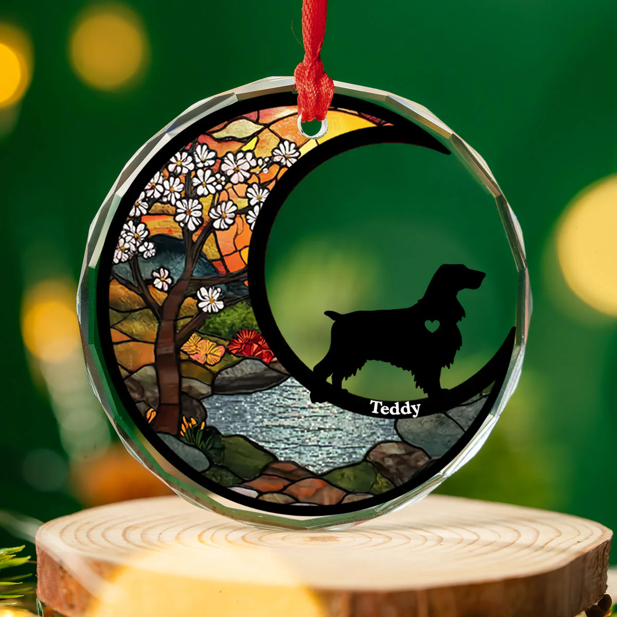 Do Not Cry Because It Is Over - Personalized Custom Glass Ornament - Image 4