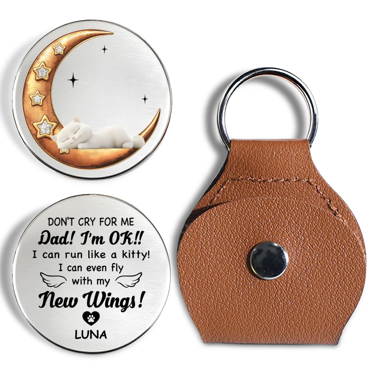 Do Not Cry For Me Kitten - Personalized Custom Pocket Hug - Image 6