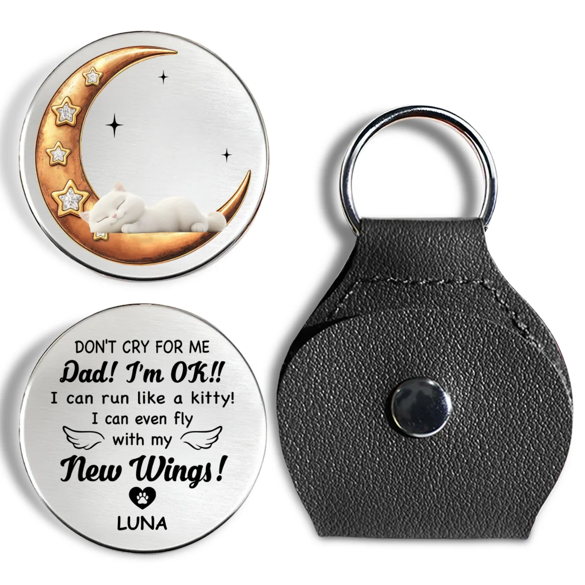 Do Not Cry For Me Kitten - Personalized Custom Pocket Hug - Image 7