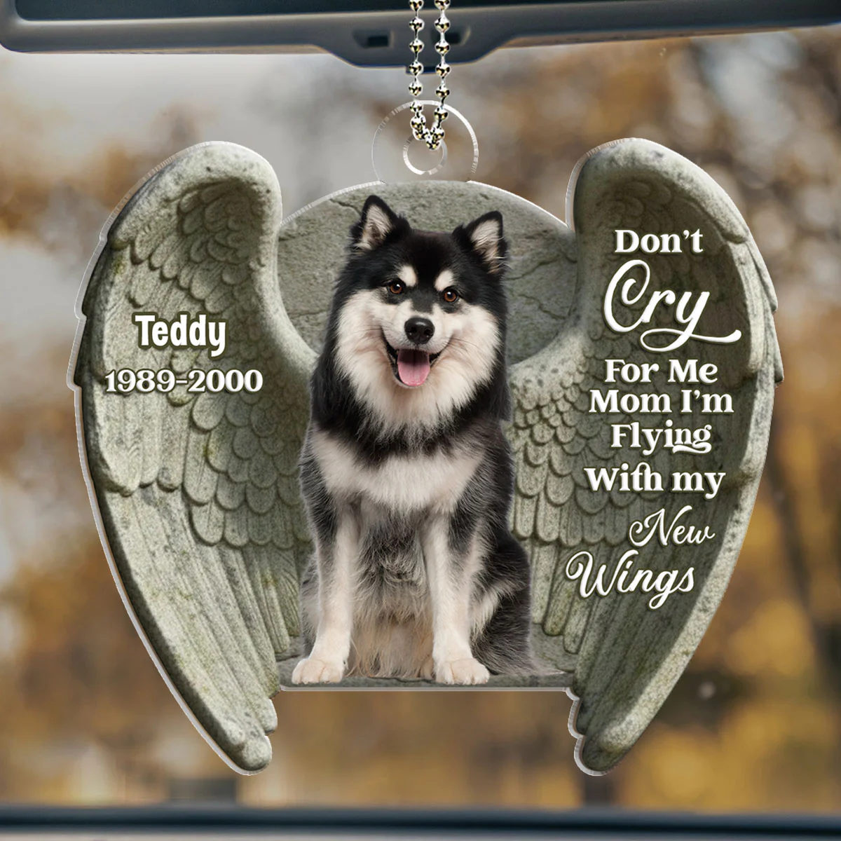 Do Not Cry For Me - Personalized Custom Car Ornament - Image 2
