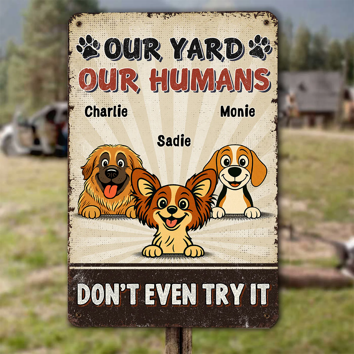 Do Not Dare Trying - Personalized Custom Metal Sign - Image 4