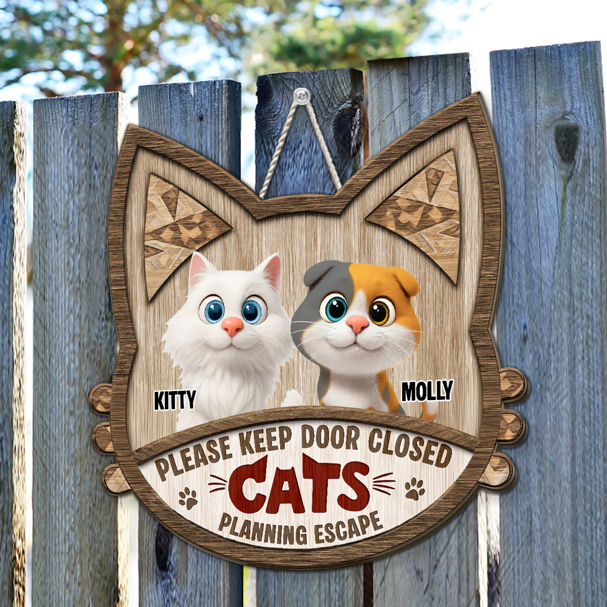 Do Not Leave The Door Open - Personalized Custom Wood Sign - Image 6