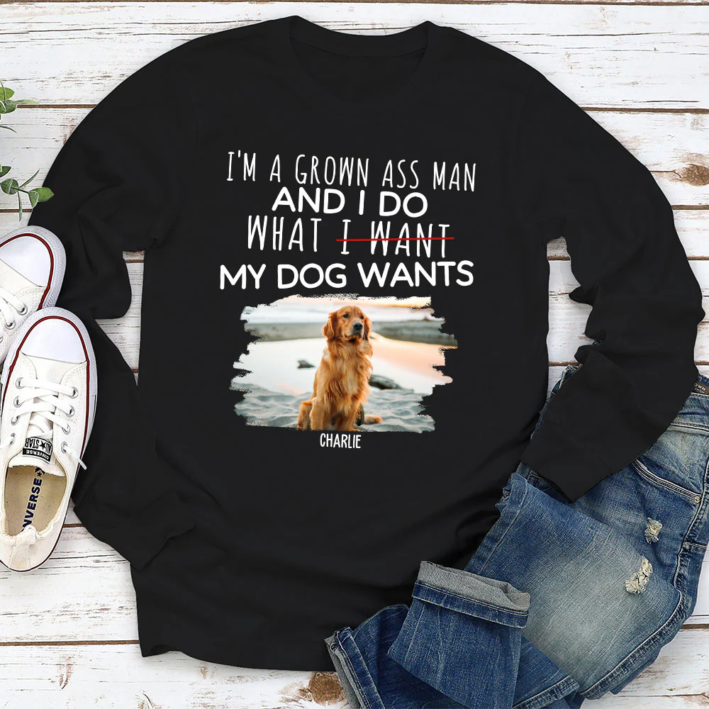 Do What I Want Photo - Personalized Custom Long Sleeve T-Shirt