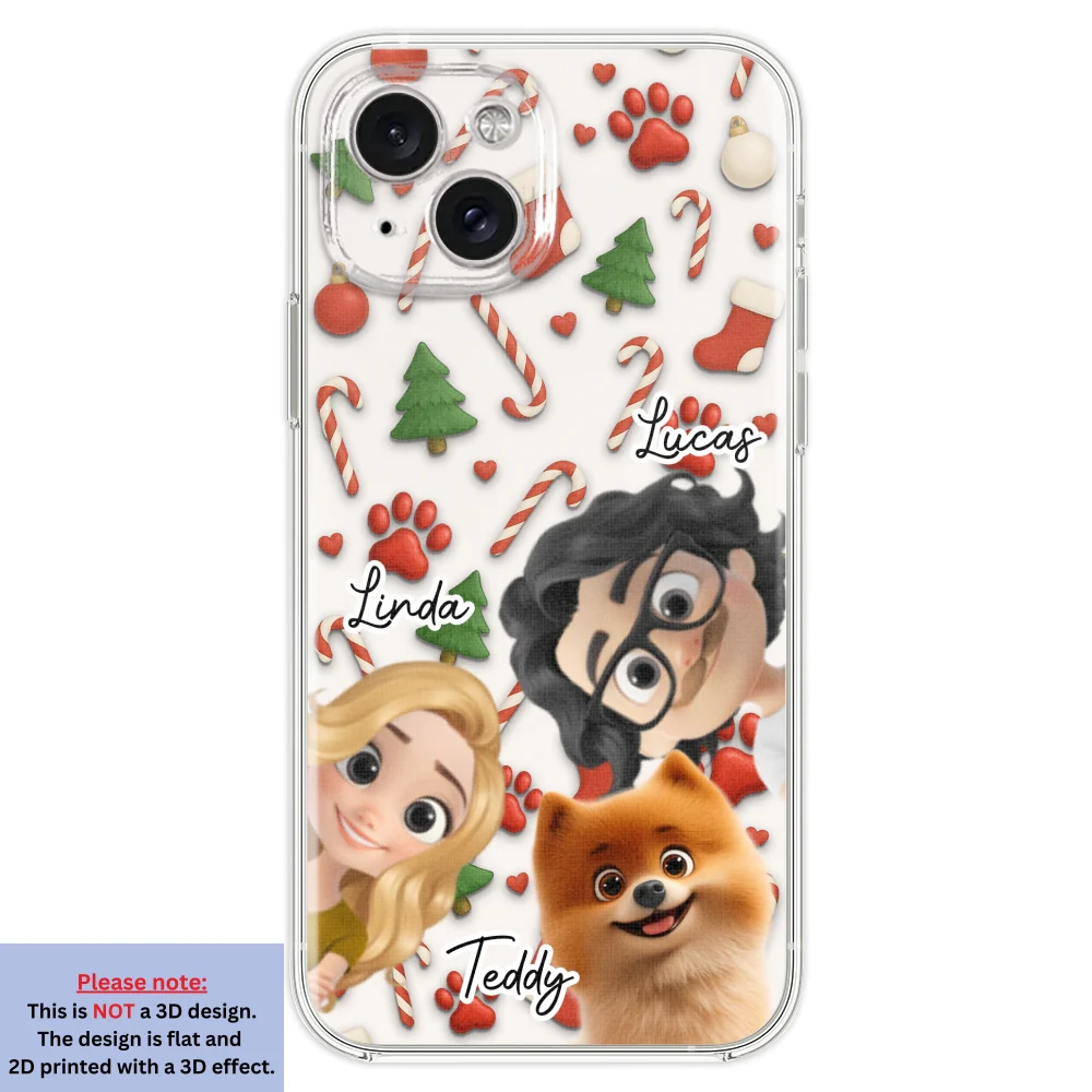 Dog And Couple Cartoon - Personalized Custom Phone Case - Image 20
