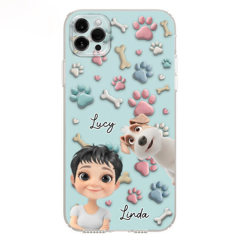 Dog And Human Cartoon - Personalized Custom Phone Case - Image 10