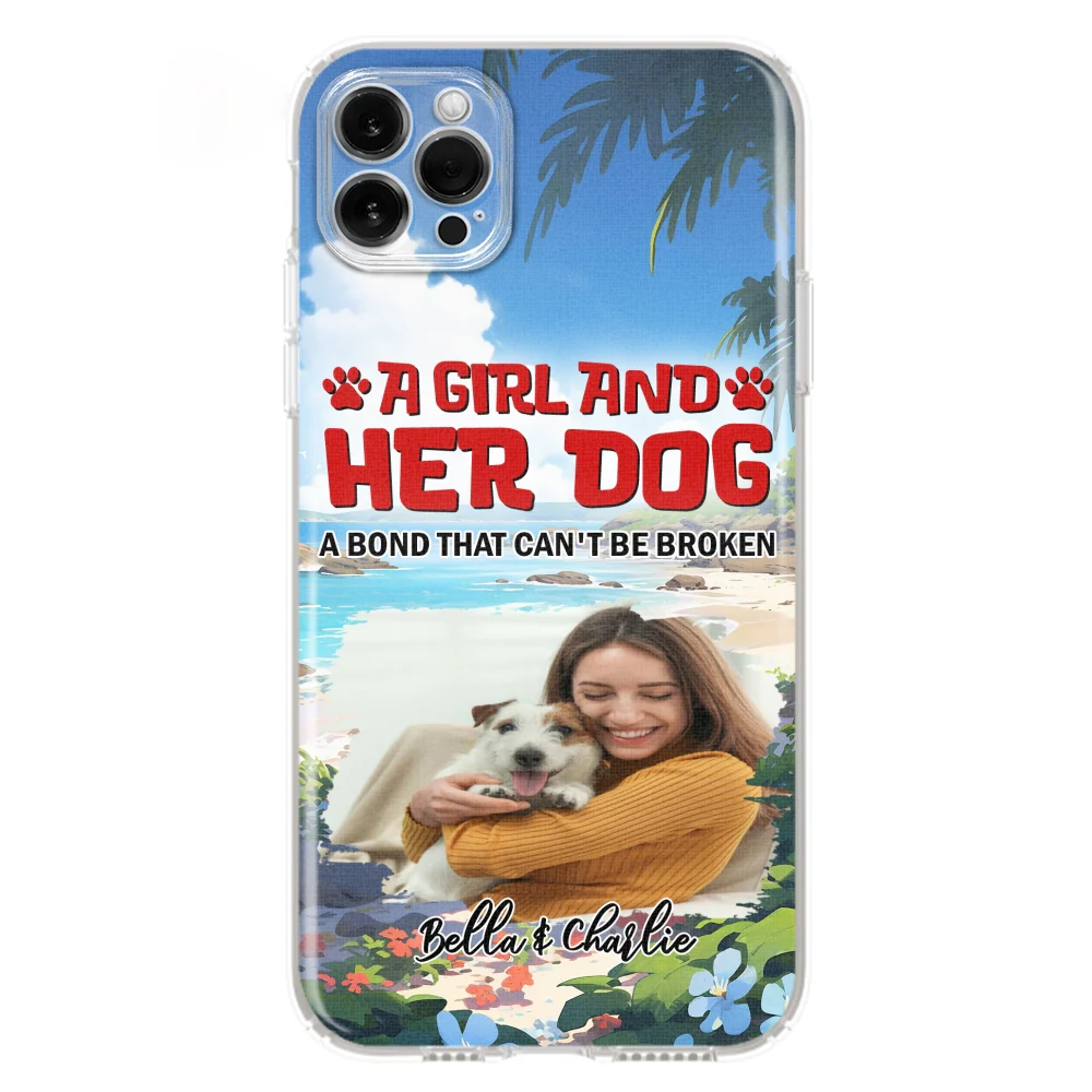 Dog And Mom Summer Photo - Personalized Custom Phone Case - Image 11