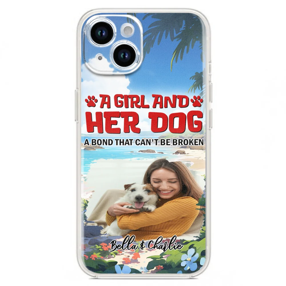 Dog And Mom Summer Photo - Personalized Custom Phone Case - Image 14