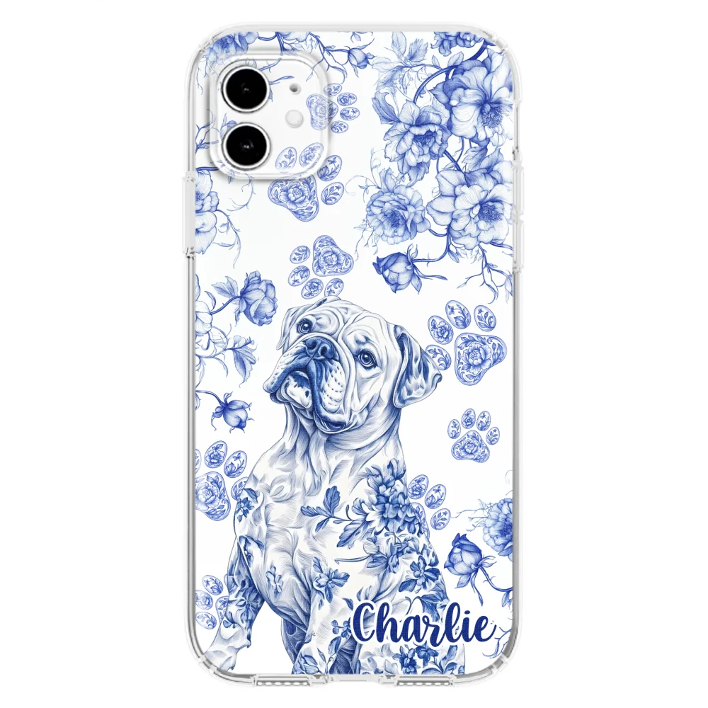 Dog Blue Toile - Personalized Custom Phone Case - Image 10