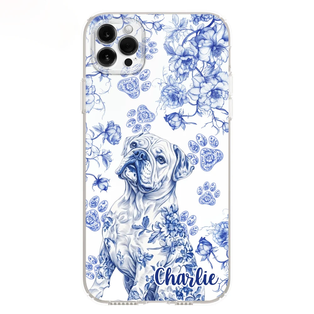 Dog Blue Toile - Personalized Custom Phone Case - Image 11