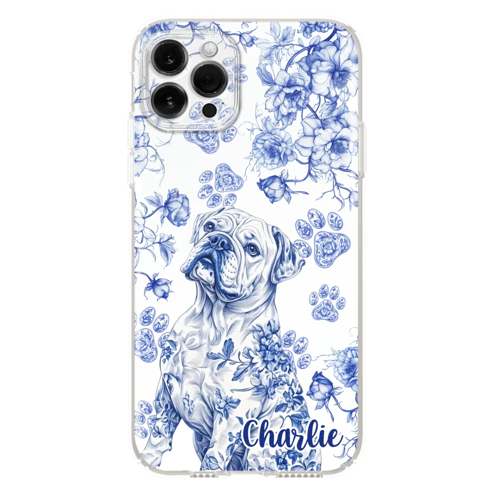 Dog Blue Toile - Personalized Custom Phone Case - Image 12