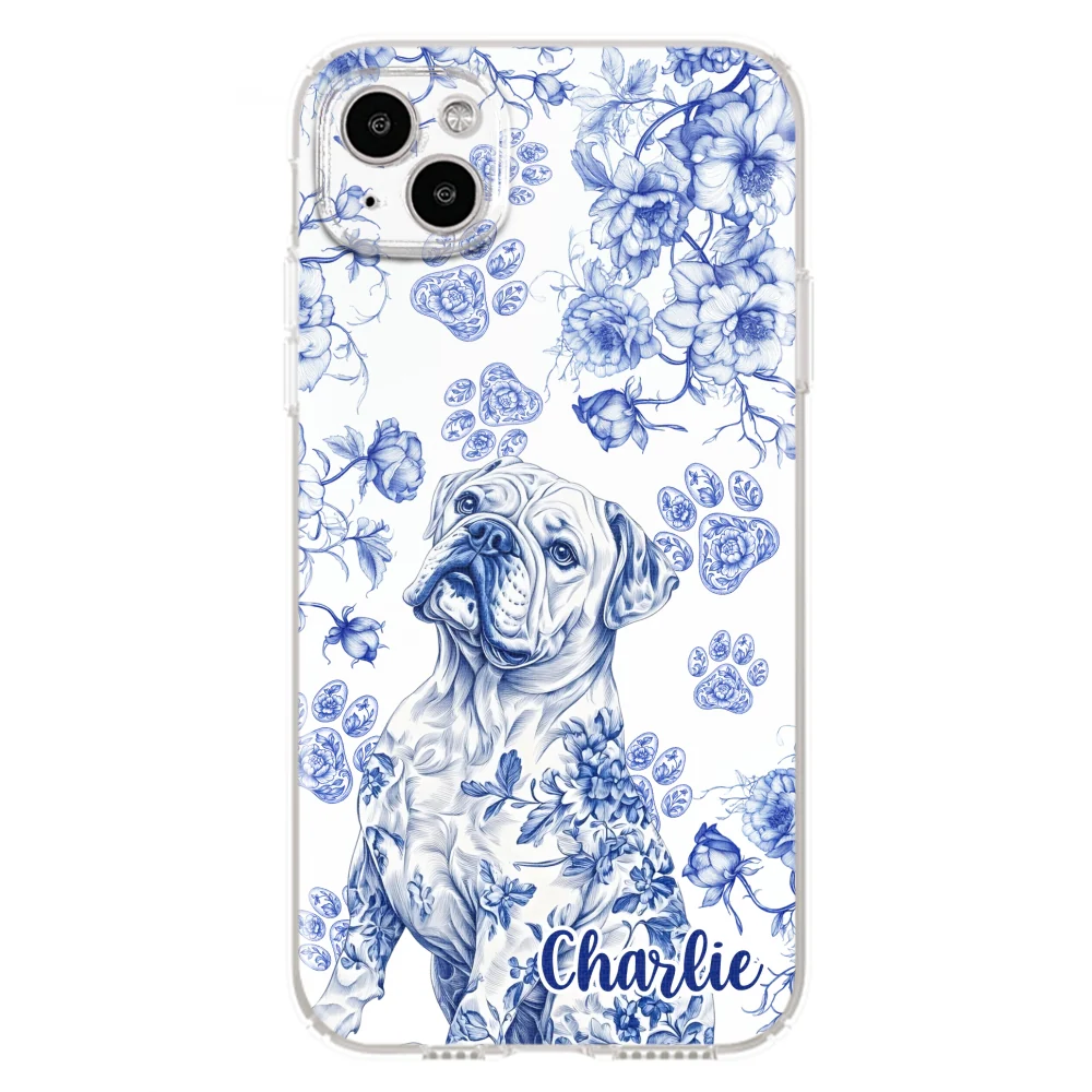 Dog Blue Toile - Personalized Custom Phone Case - Image 13