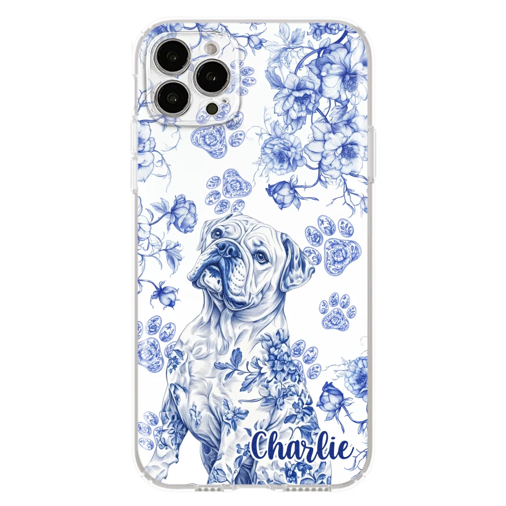 Dog Blue Toile - Personalized Custom Phone Case - Image 15