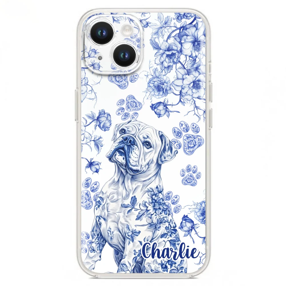 Dog Blue Toile - Personalized Custom Phone Case - Image 16