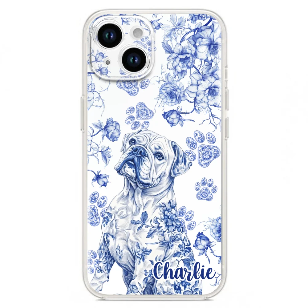 Dog Blue Toile - Personalized Custom Phone Case - Image 17