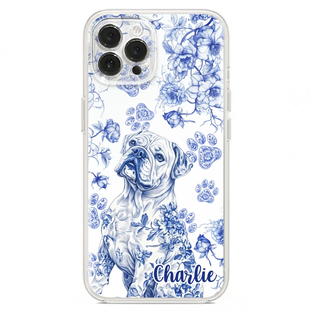 Dog Blue Toile - Personalized Custom Phone Case - Image 18