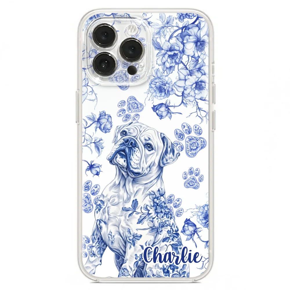 Dog Blue Toile - Personalized Custom Phone Case - Image 19