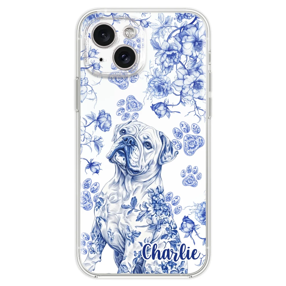 Dog Blue Toile - Personalized Custom Phone Case - Image 20