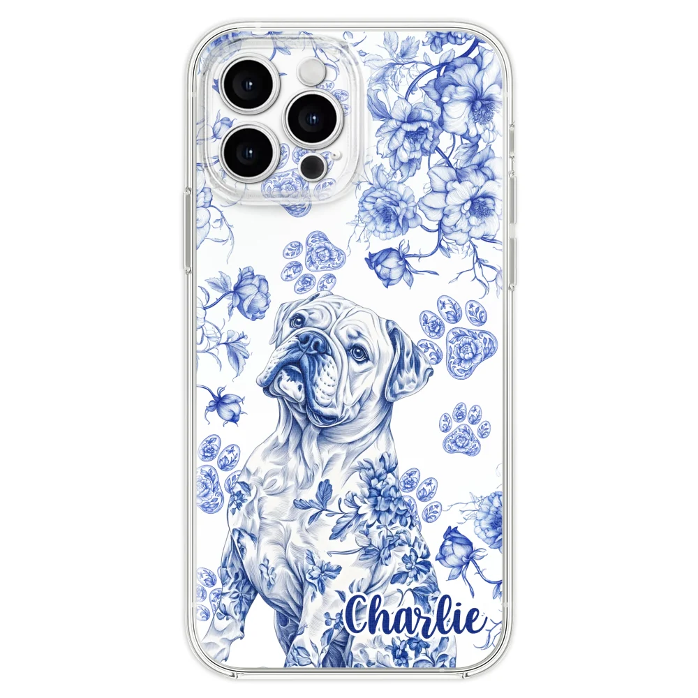 Dog Blue Toile - Personalized Custom Phone Case - Image 21