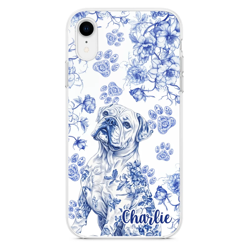 Dog Blue Toile - Personalized Custom Phone Case - Image 22