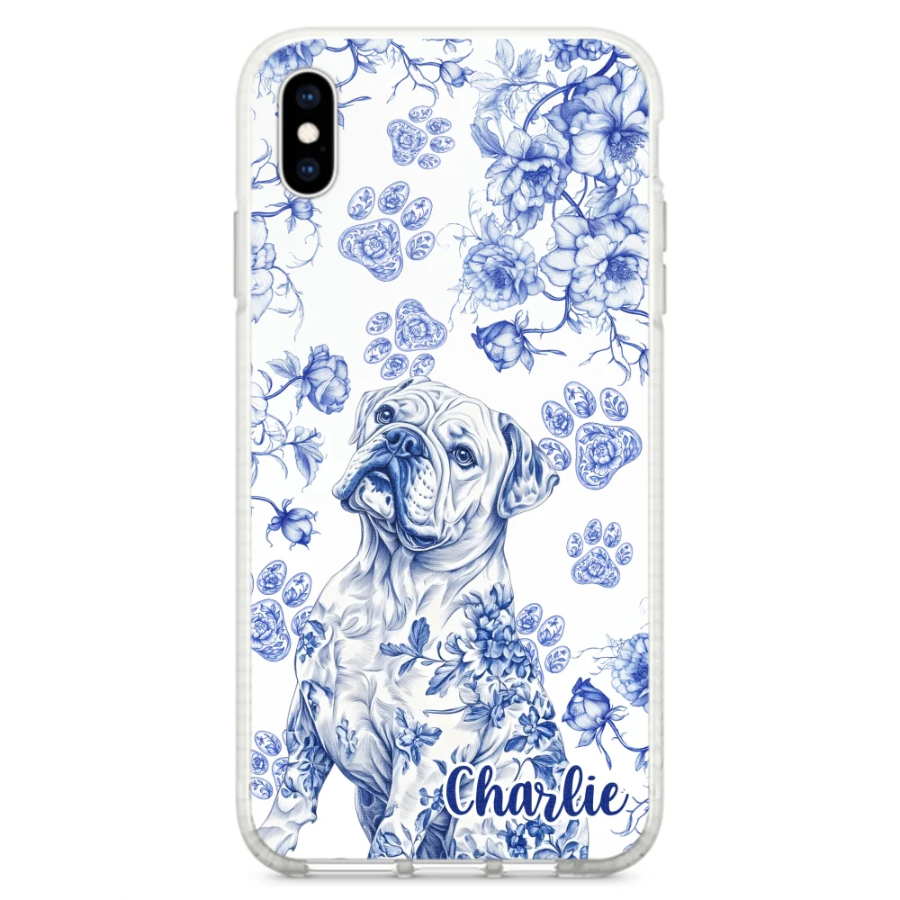 Dog Blue Toile - Personalized Custom Phone Case - Image 23