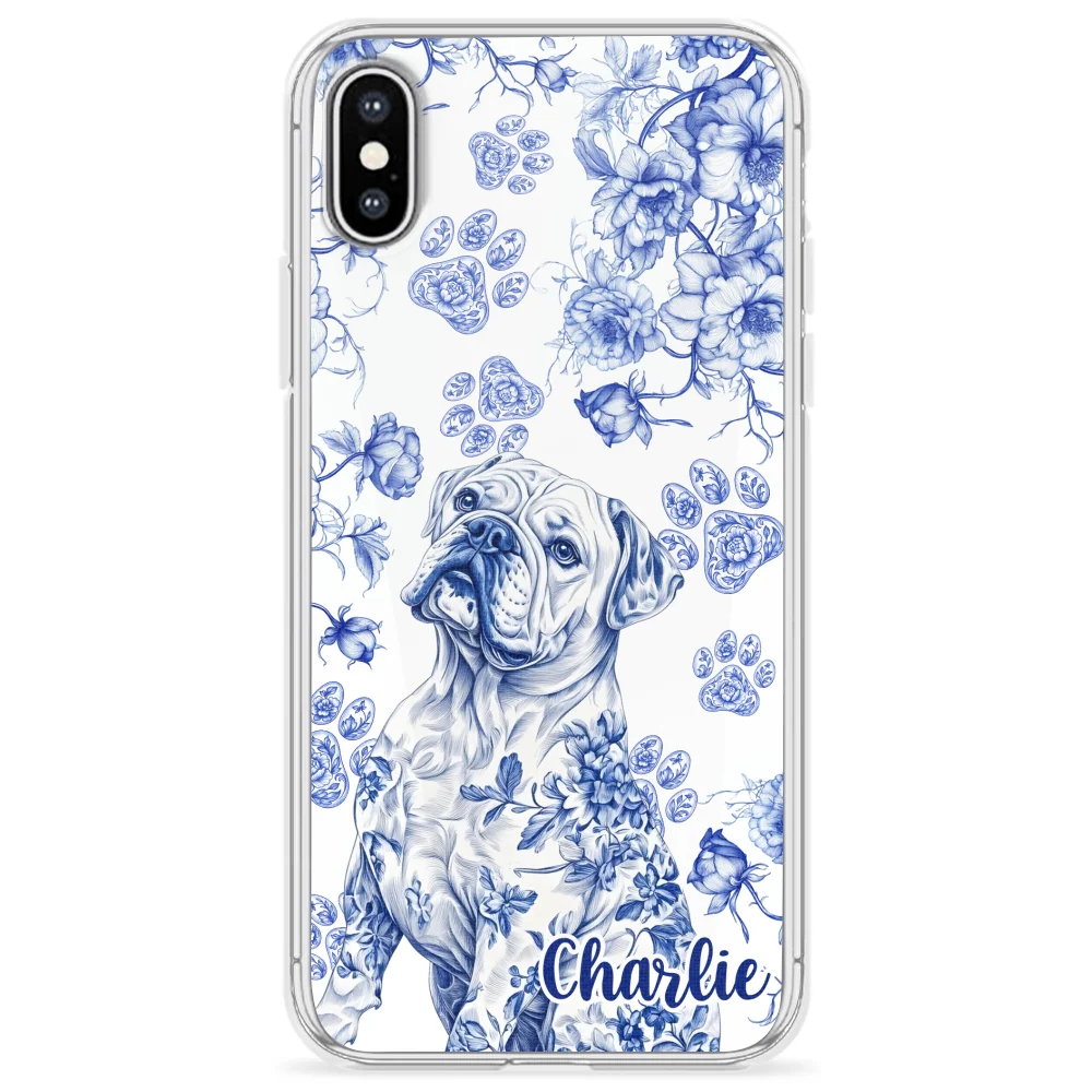 Dog Blue Toile - Personalized Custom Phone Case - Image 24