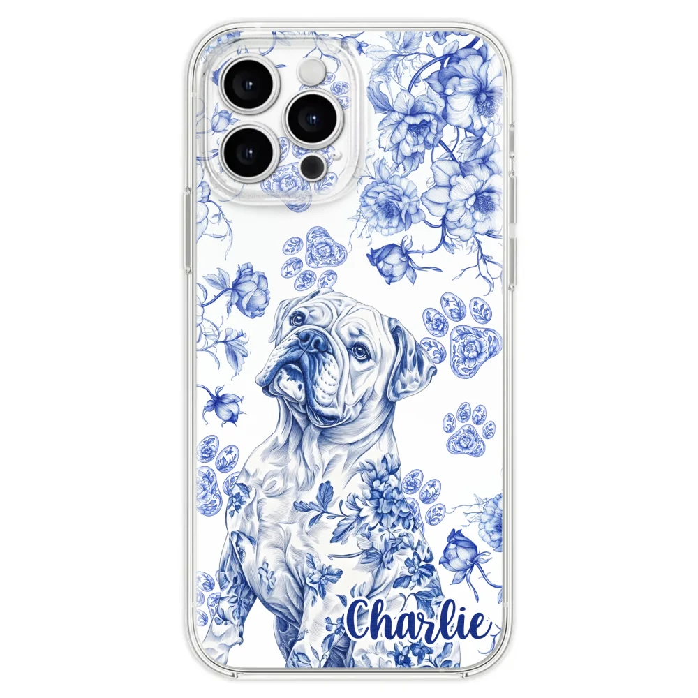 Dog Blue Toile - Personalized Custom Phone Case - Image 26