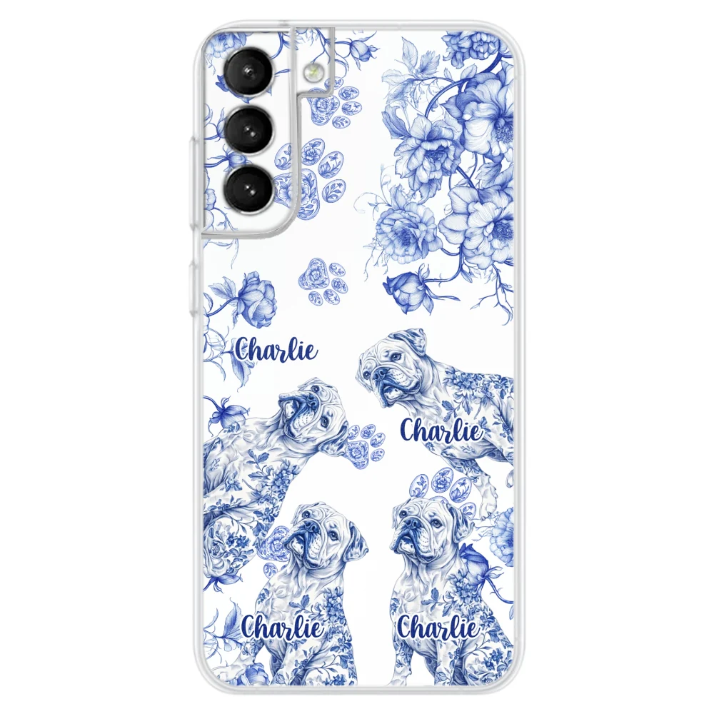 Dog Blue Toile - Personalized Custom Phone Case - Image 28
