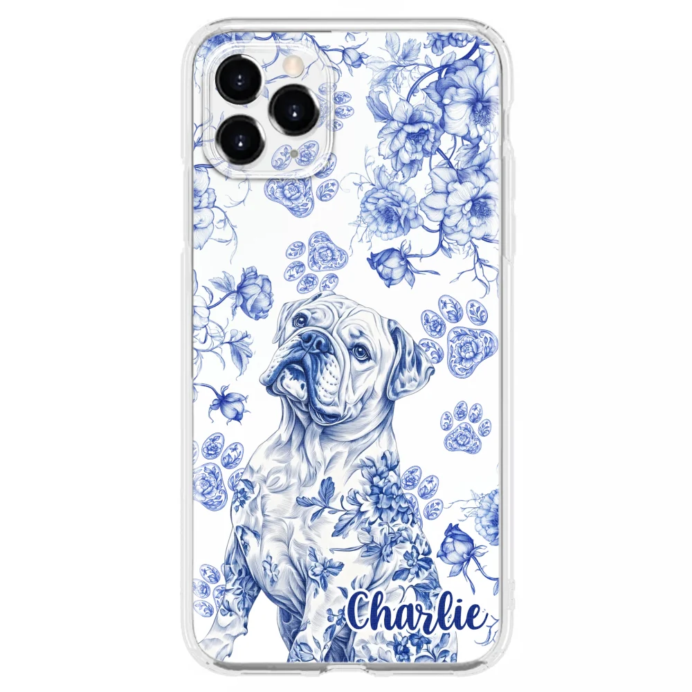 Dog Blue Toile - Personalized Custom Phone Case - Image 9