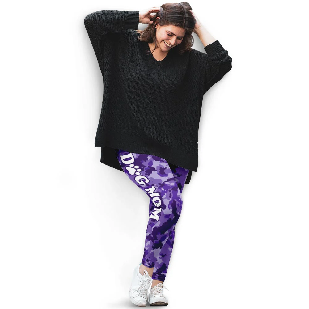 Dog Camo - High-Waisted Leggings - Image 3