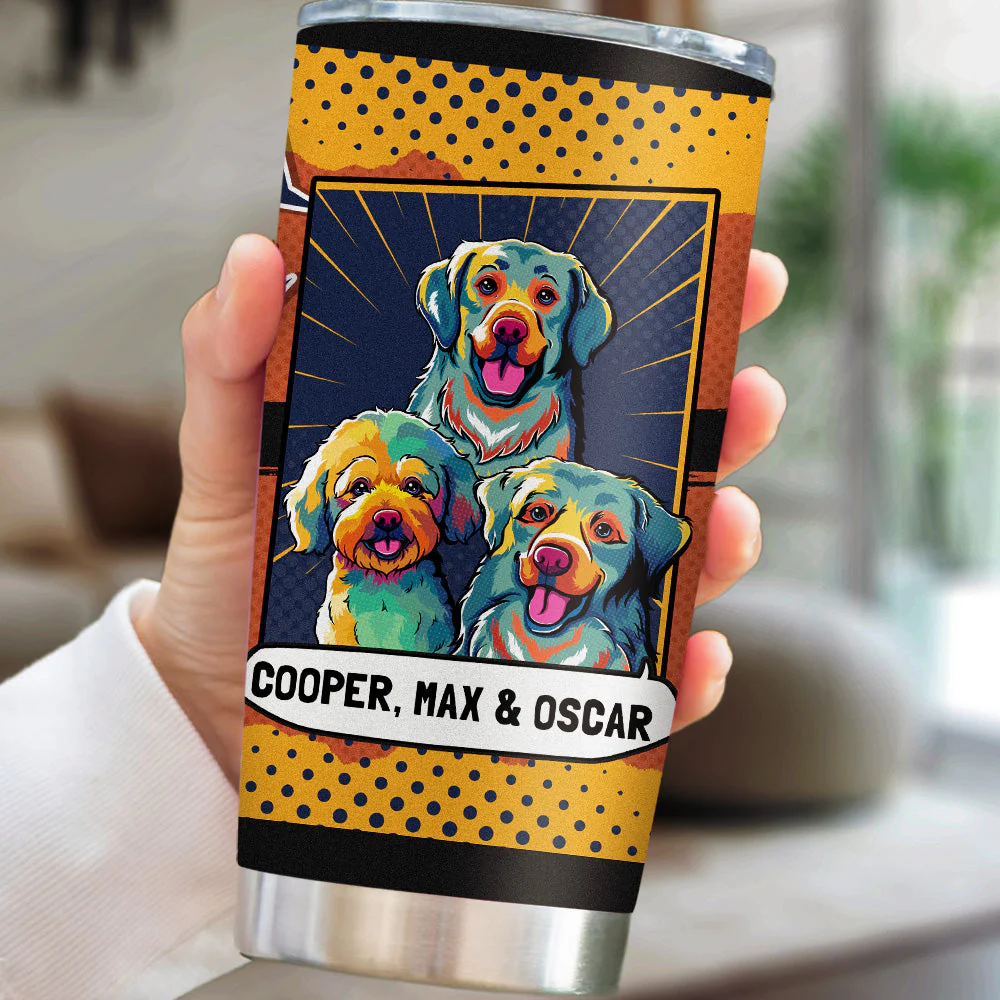 The Dog Family - Personalized Custom Tumbler - Image 6