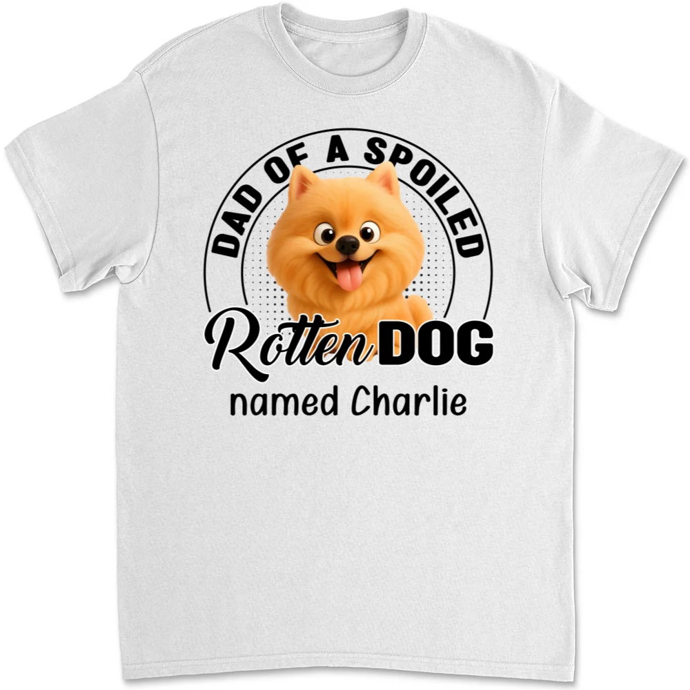 Dog Caricature Cartoon - Personalized Custom Unisex T-Shirt - Image 6