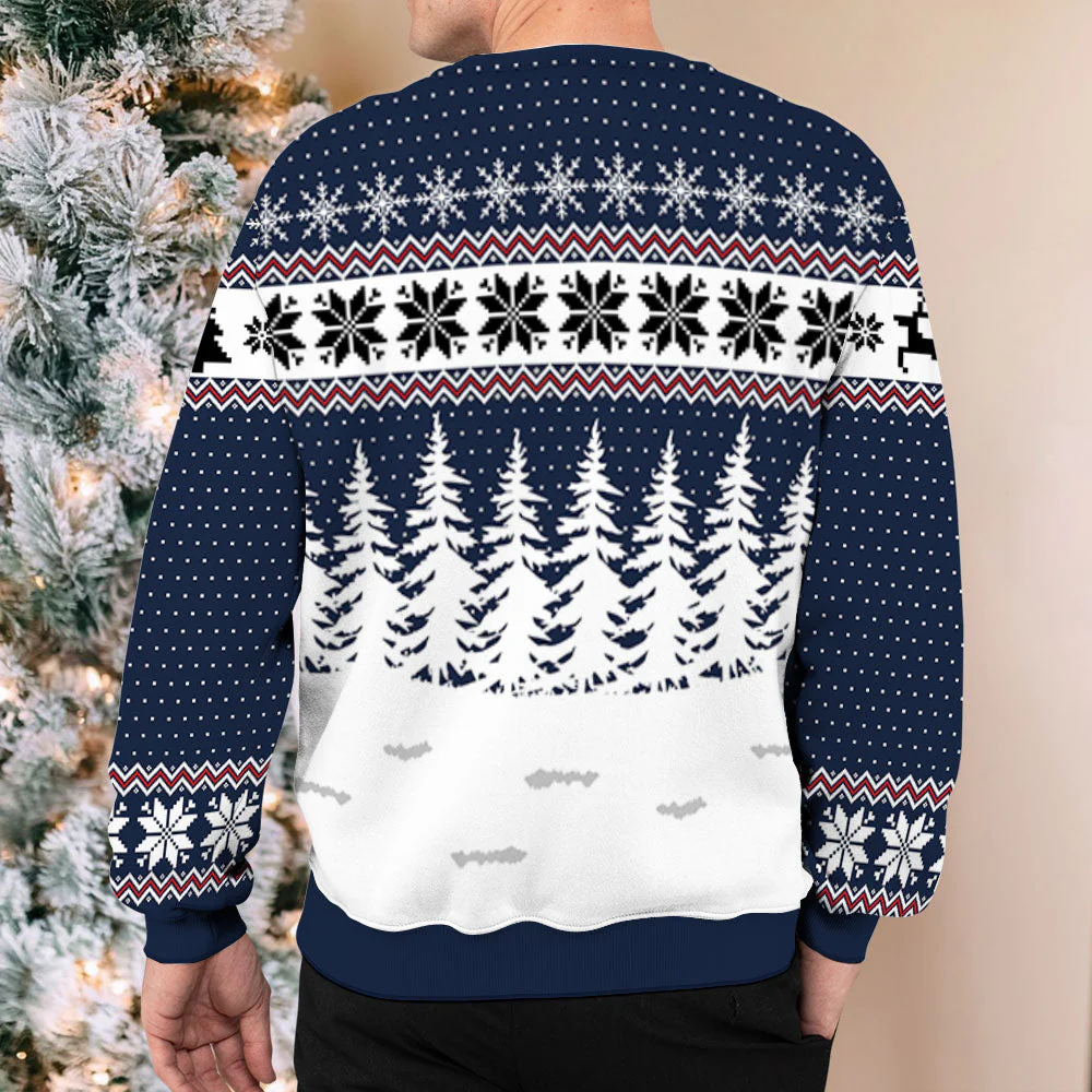 Dog Cat In Forest - Personalized Custom All-Over-Print Sweatshirt - Image 6