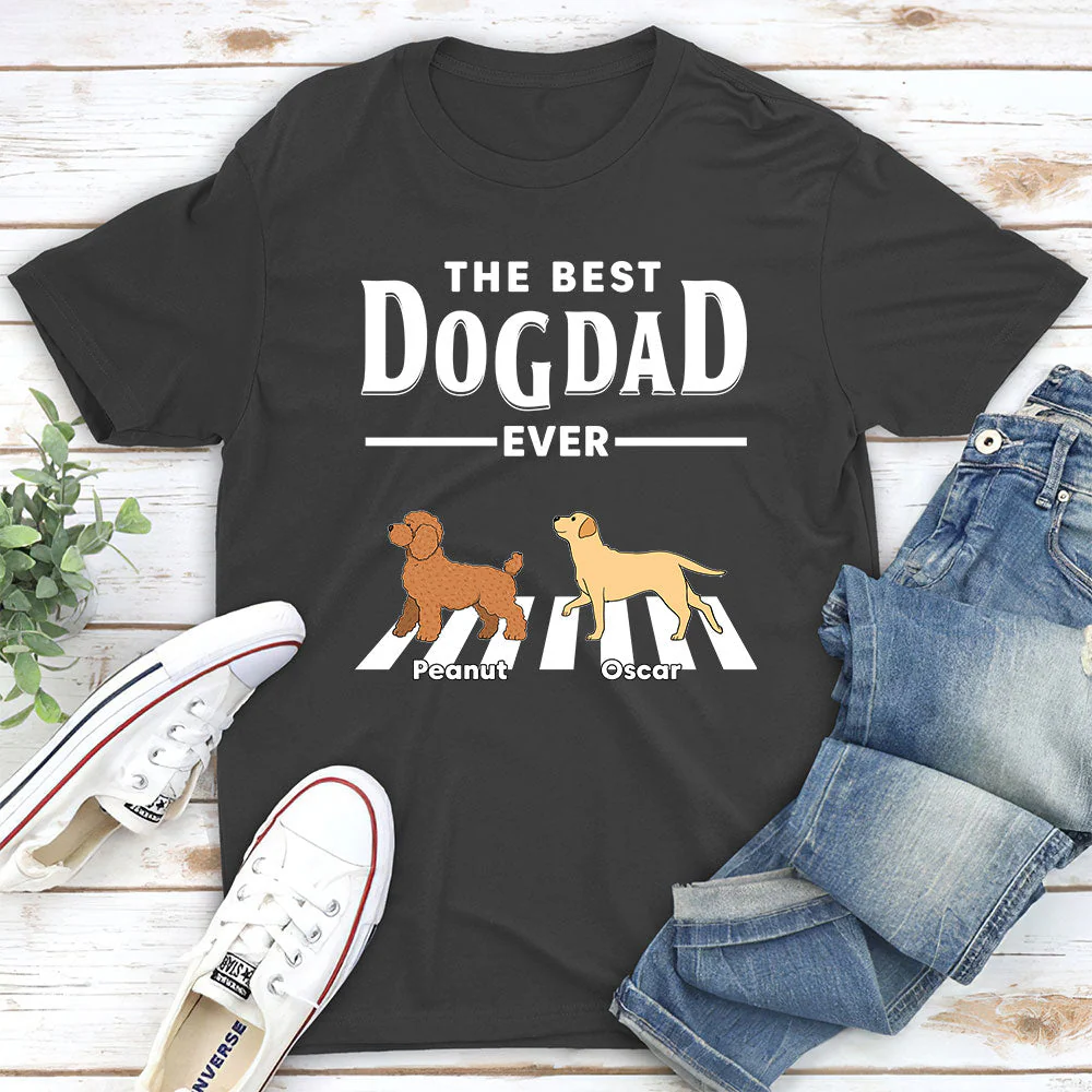 Dog Crossing Road - Personalized Custom Unisex T-shirt - Image 4