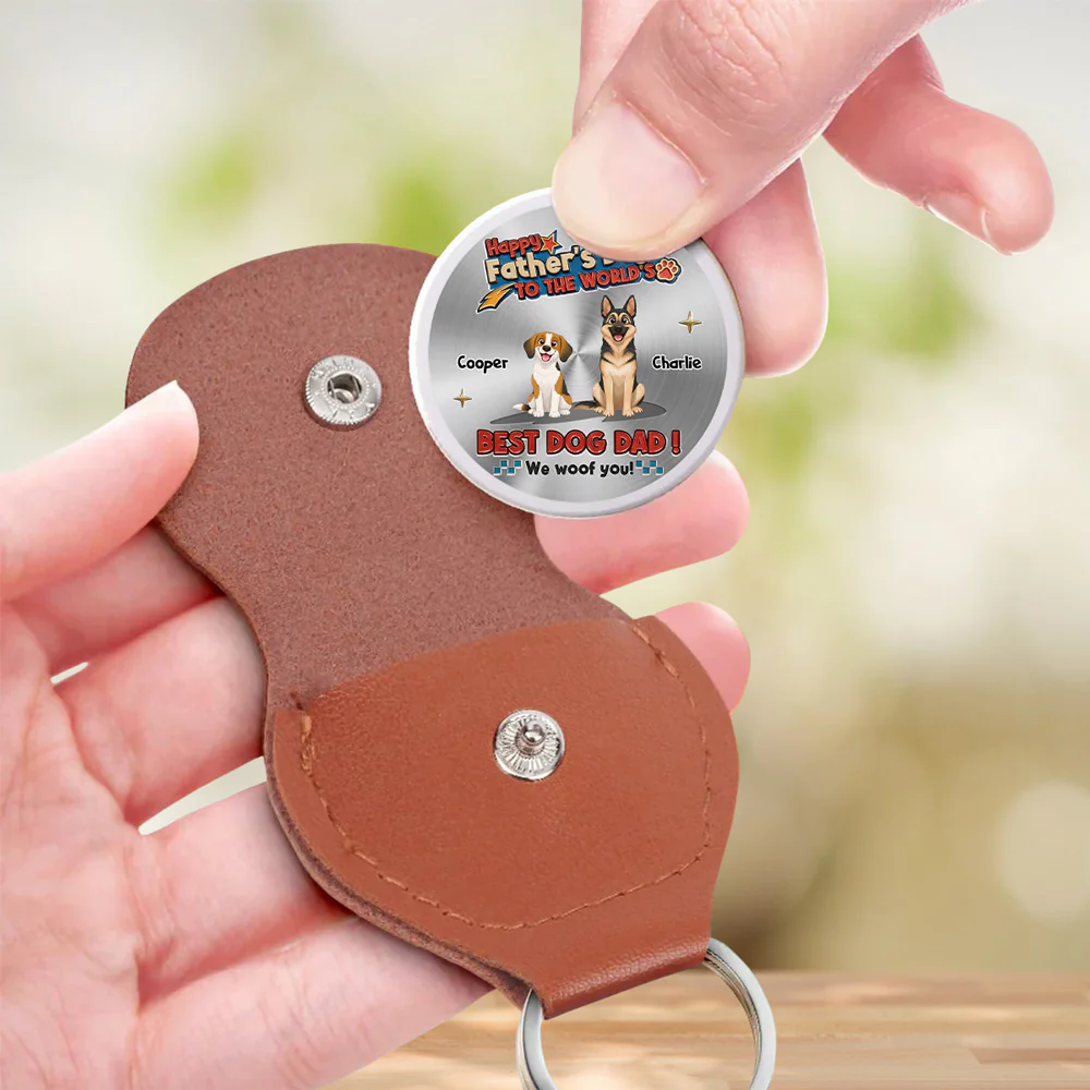 Dog Dad Forever - Personalized Custom Pocket Hug - Image 3