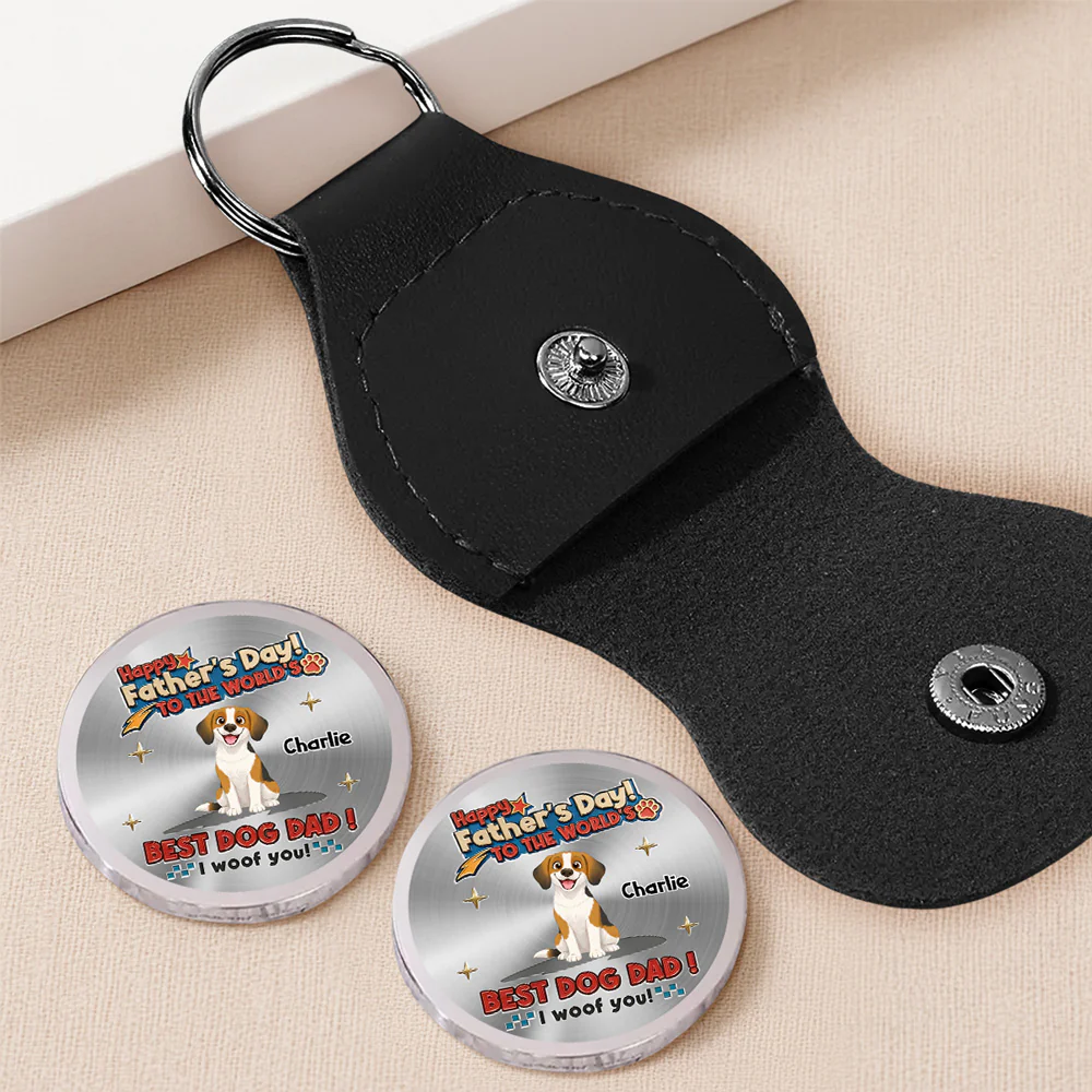 Dog Dad Forever - Personalized Custom Pocket Hug - Image 4