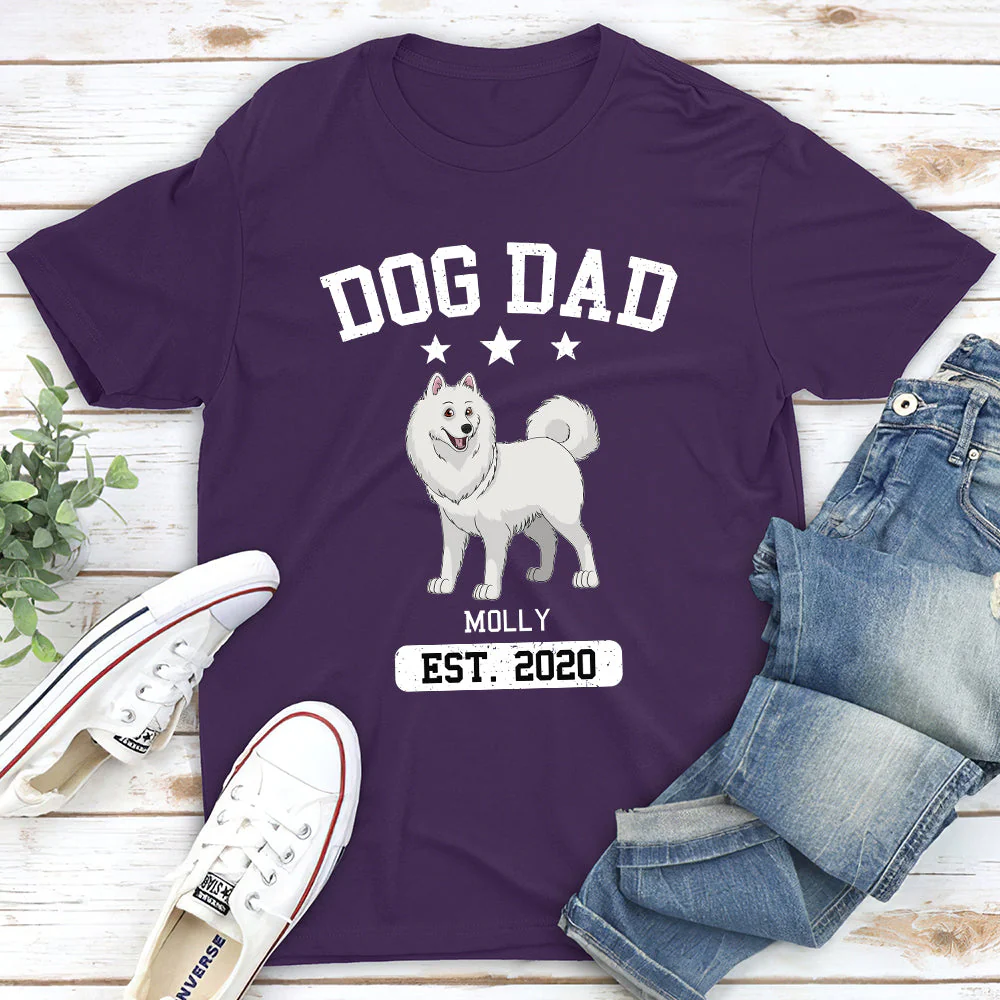 Dog Dad Grunge - Personalized Custom Unisex T-shirt - Image 5