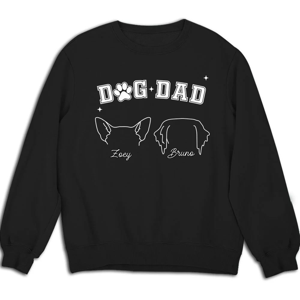 Dog Dad Mom Line - Personalized Custom Sweatshirt