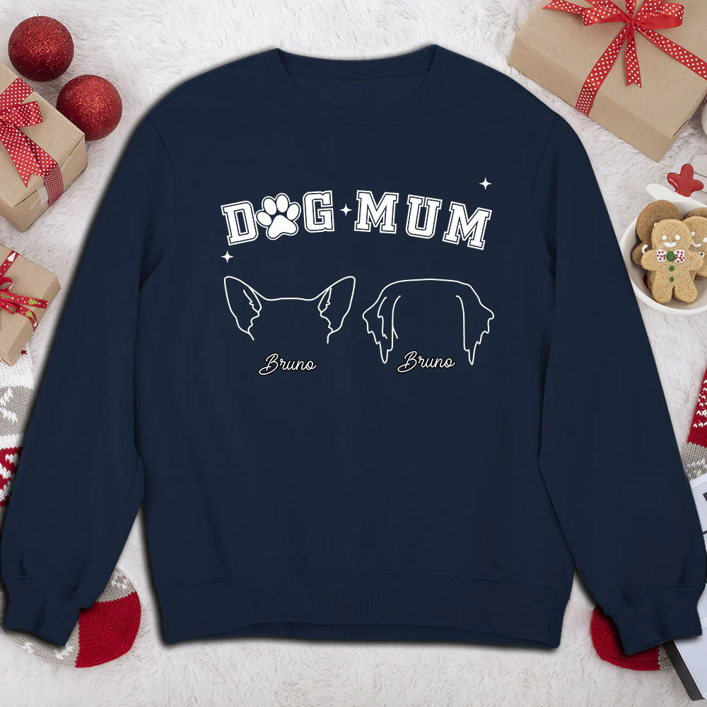 Dog Dad Mom Line - Personalized Custom Sweatshirt - Image 2