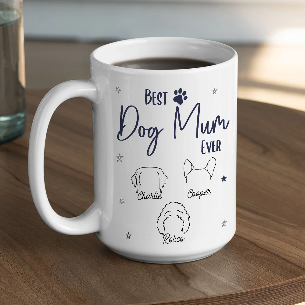 Dog Dad Mom Star - Personalized Custom Coffee Mug - Image 5