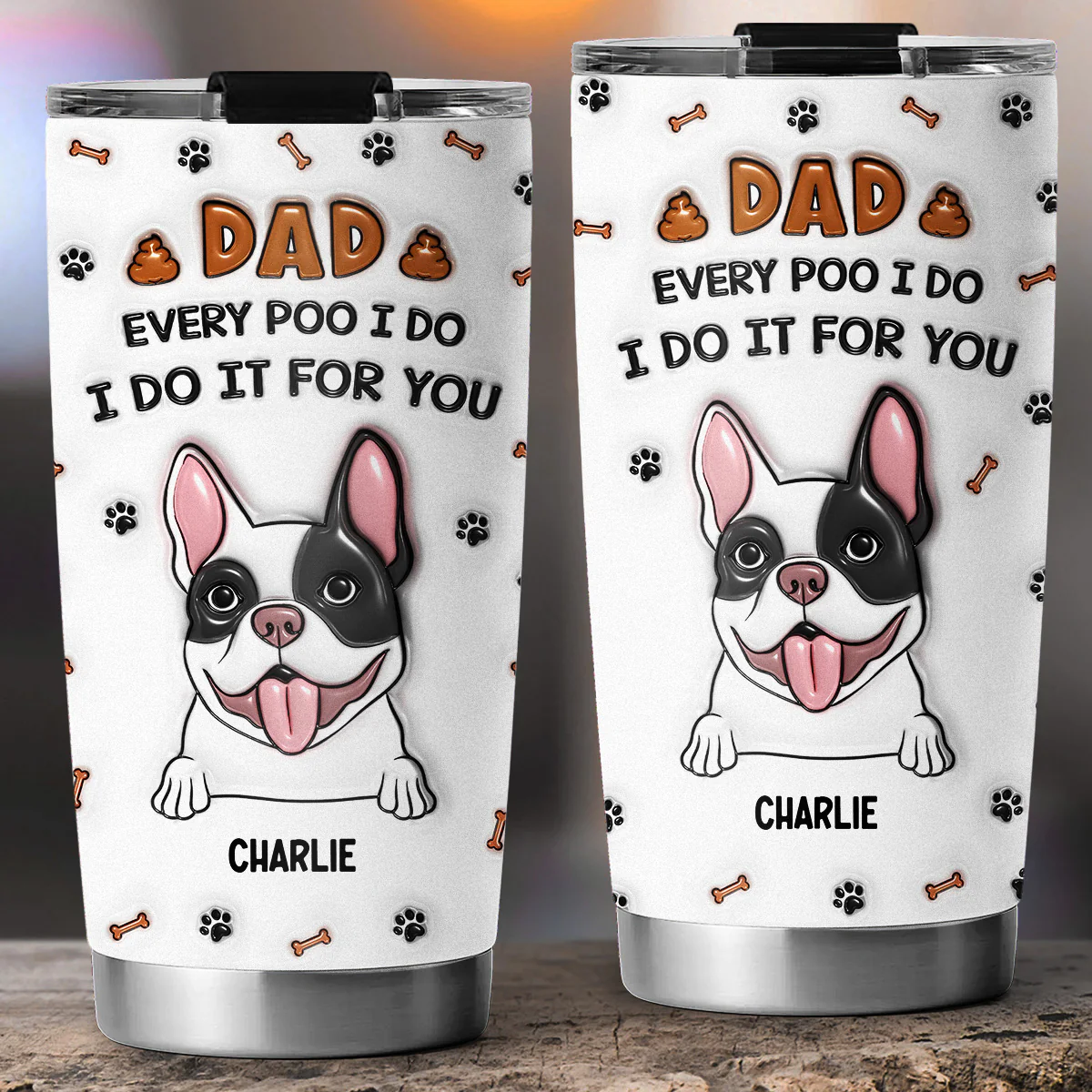 Do It For You - Personalized Custom 3D Inflated Effect Tumbler - Image 3