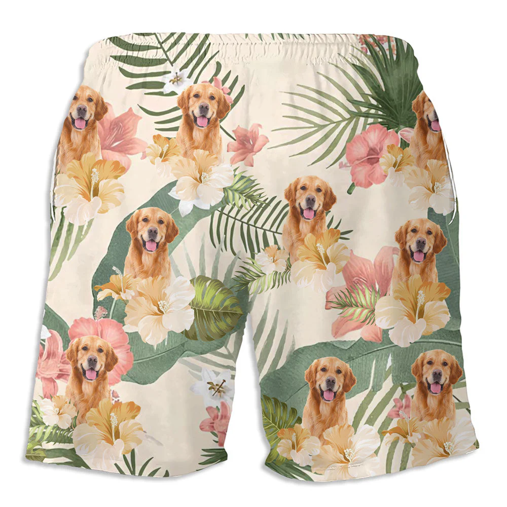 Dog Dad - Personalized Custom Beach Shorts - Image 2