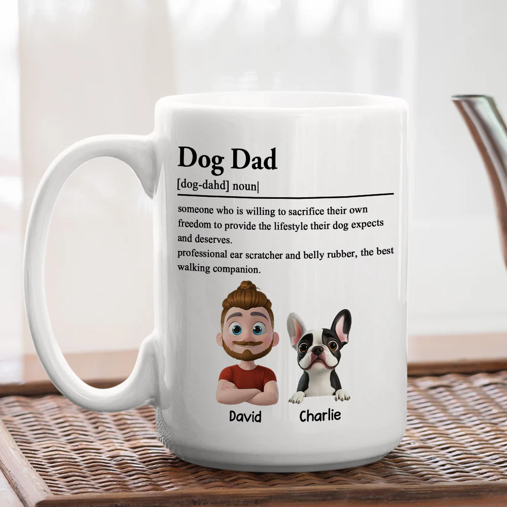 Dog Dad - Personalized Custom Coffee Mug - Image 5