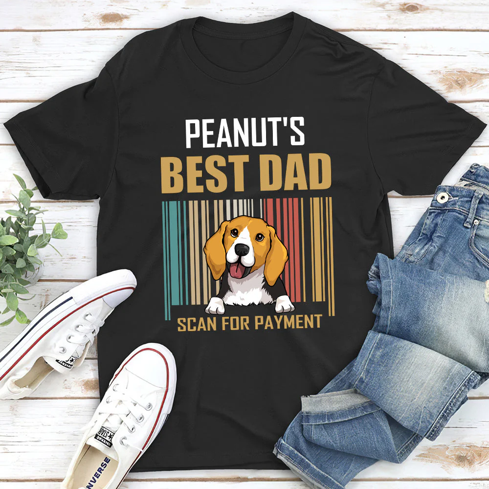 Dog Dad Scan - Personalized Custom Unisex T-shirt