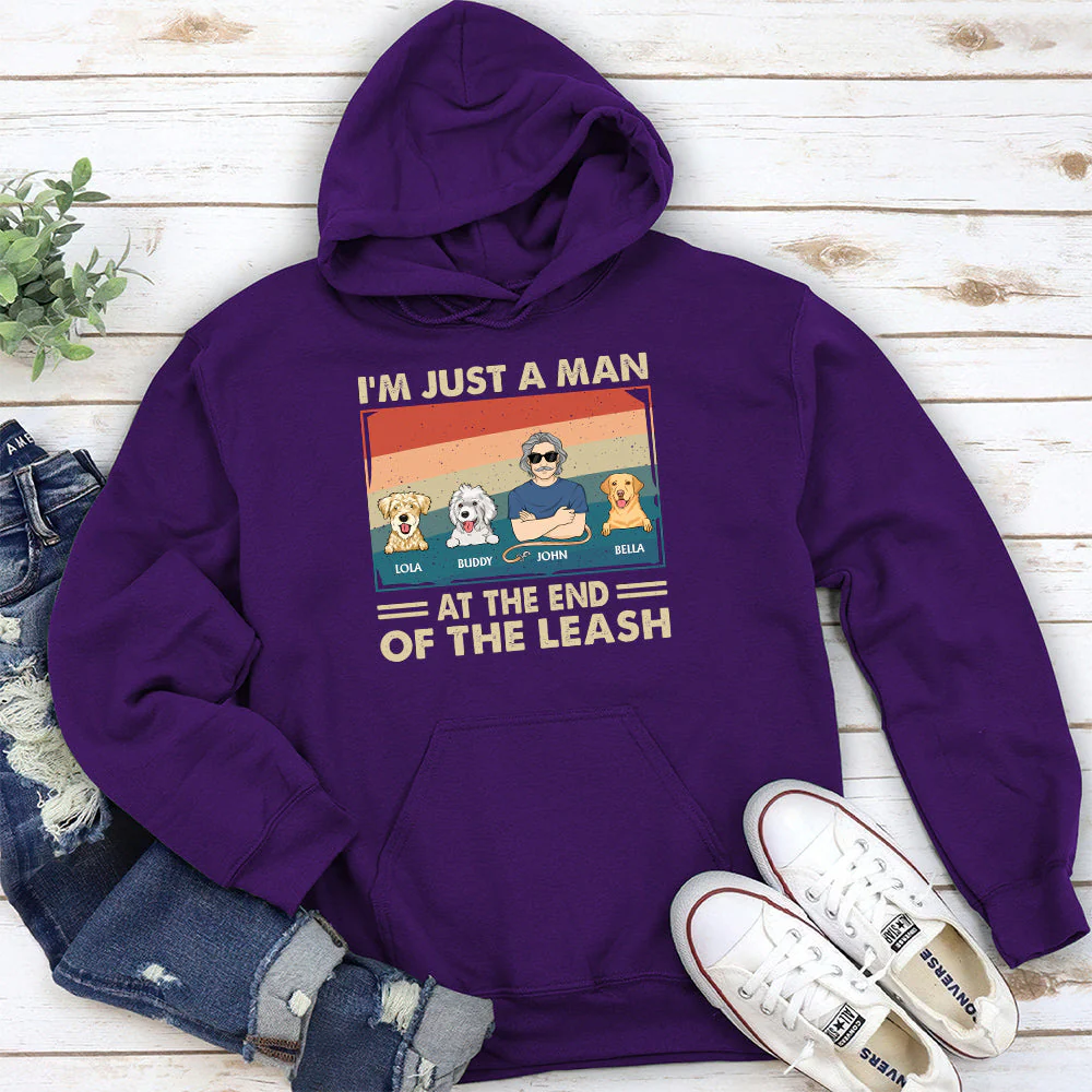 Dog Dad The Leash - Personalized Custom Hoodie - Image 2