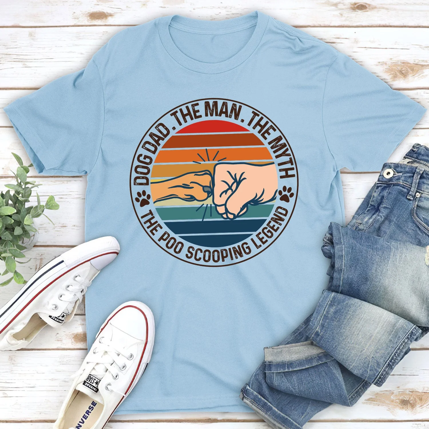 Dog Dad The Legend - Unisex T-shirt - Image 4