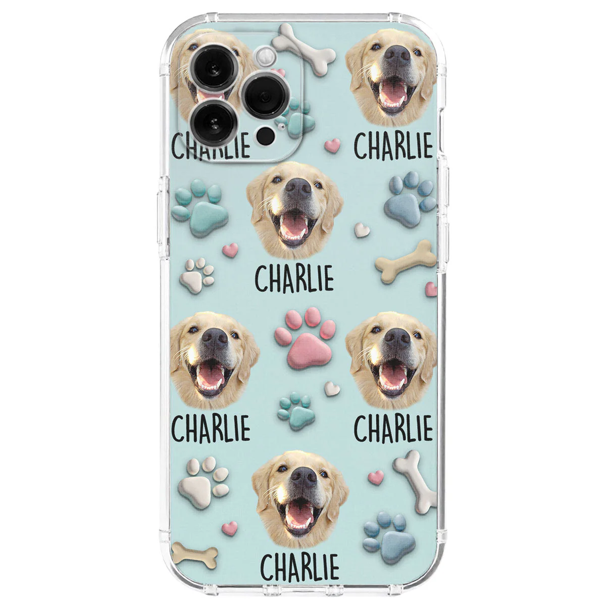 Dog Face - Personalized Custom 3D Effect Phone Case