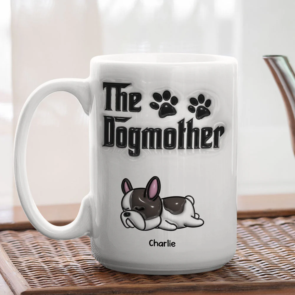 Dog Father Dog Mother - Personalized Custom 3D Inflated Effect Mug - Image 5