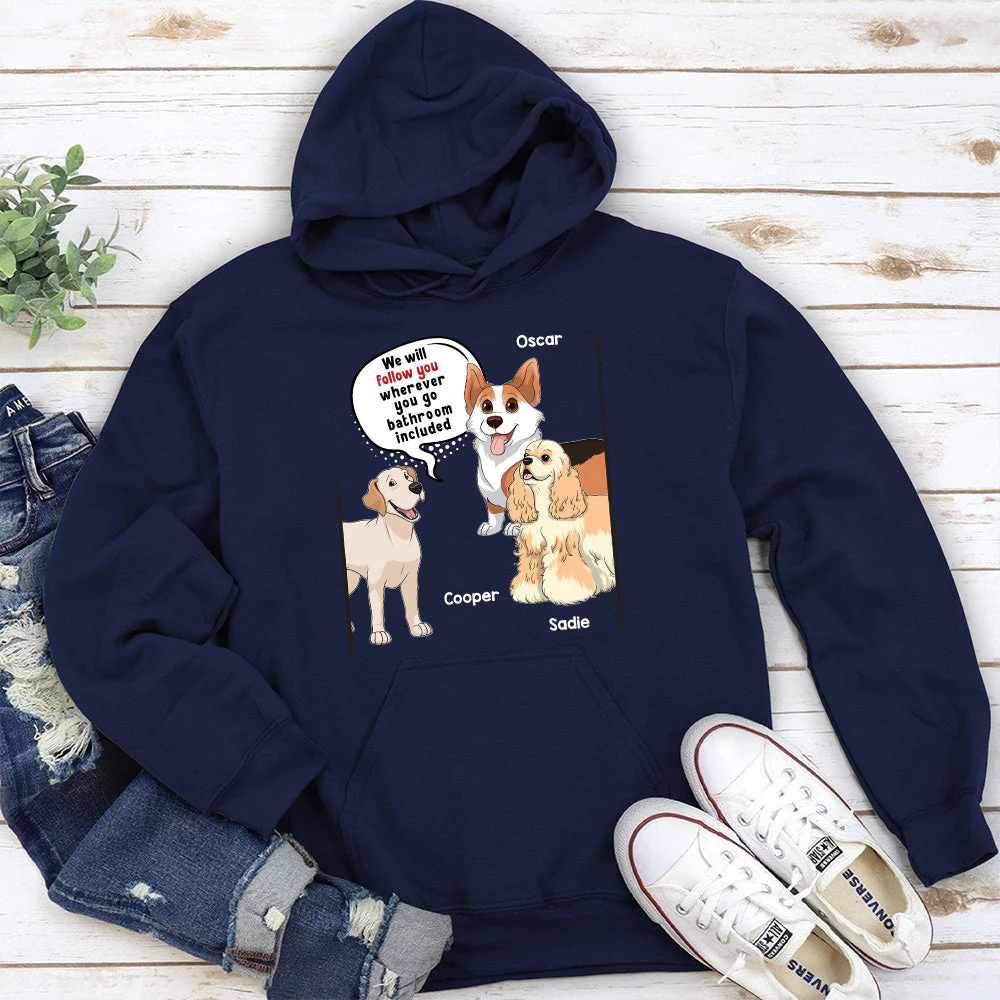 Dog Follow You - Personalized Custom Hoodie - Image 5