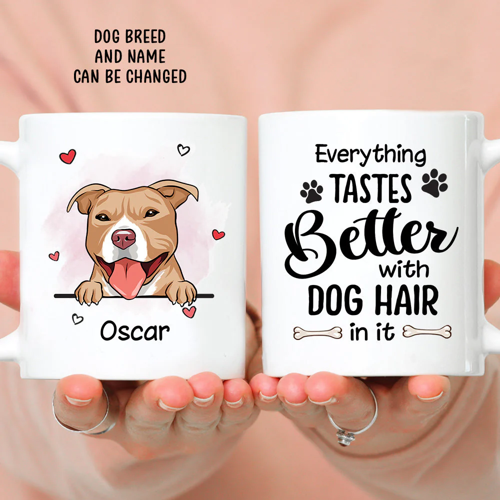 Dog Hair In It - Personalized Custom Coffee Mug
