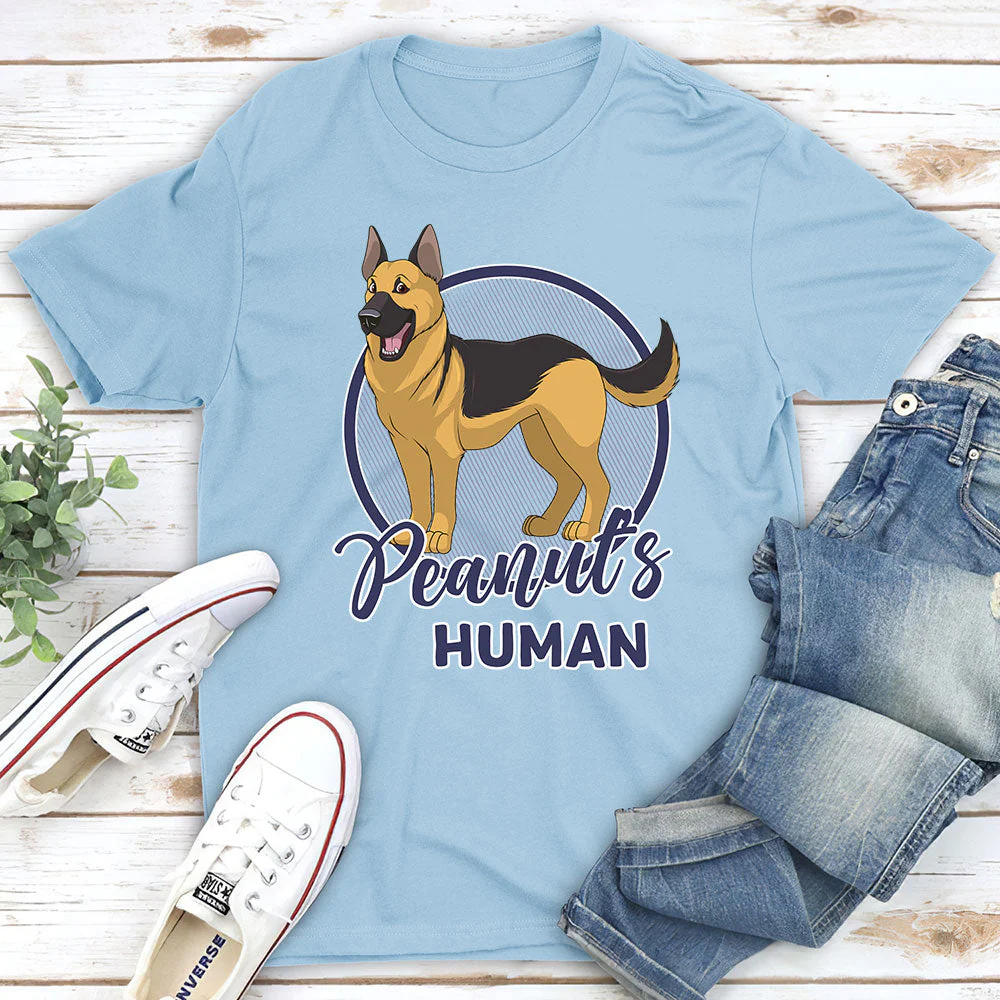 Dog Human Circle - Personalized Custom Unisex T-shirt - Image 2
